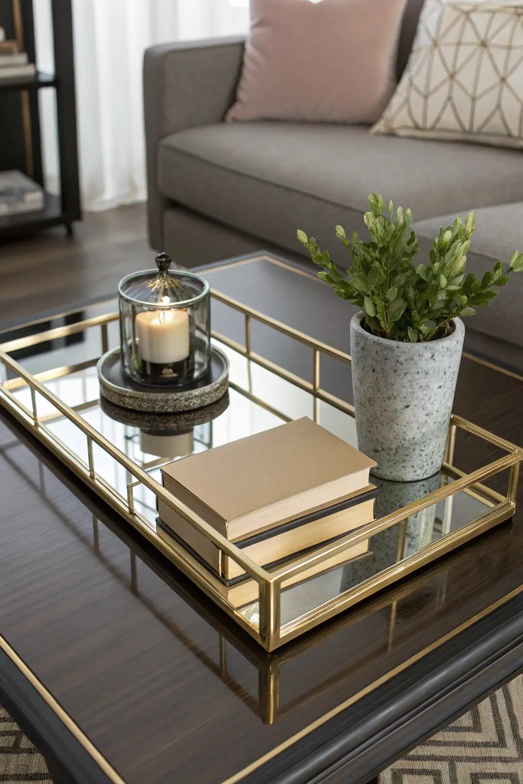 Glamorous Mirrored Vanity Tray