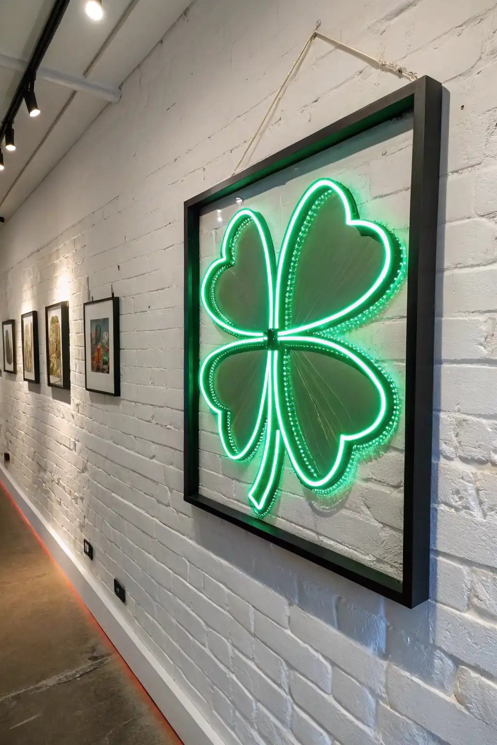 Illuminated Shamrock String Art