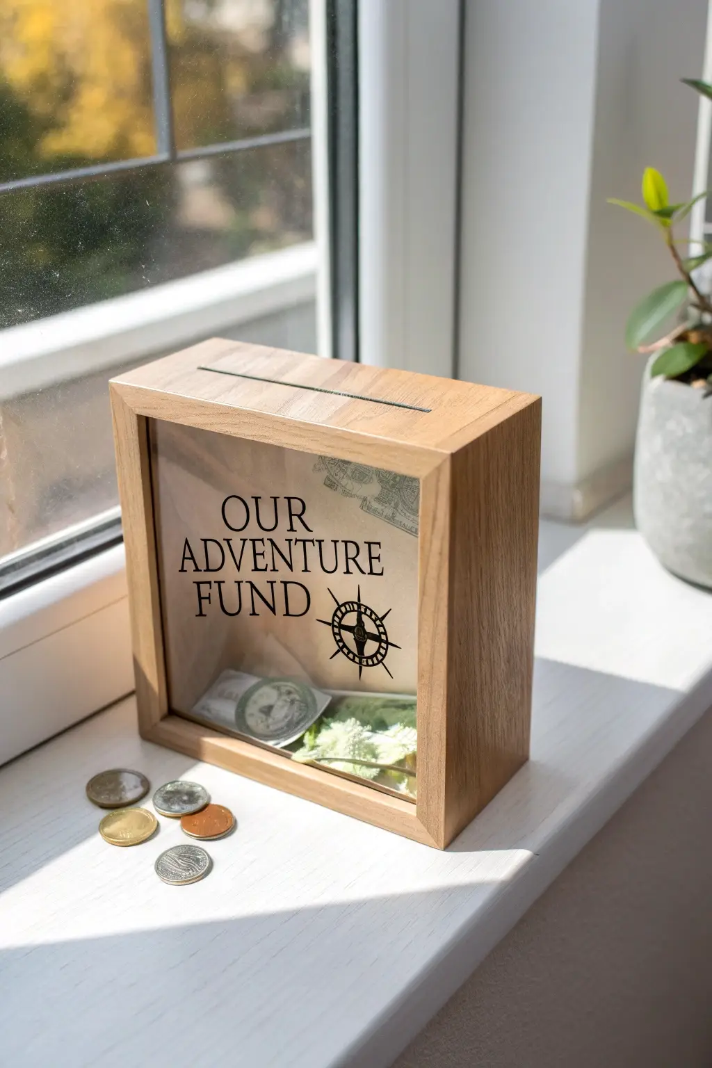 "Our Adventure Fund" Shadow Box