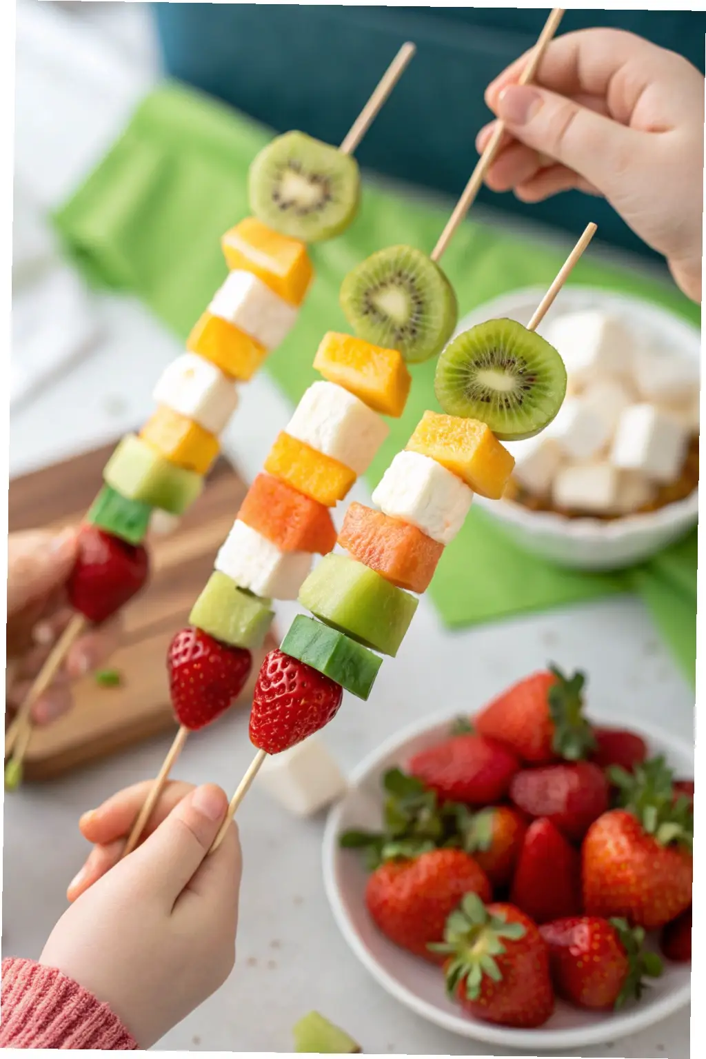Rainbow Fruit Skewers