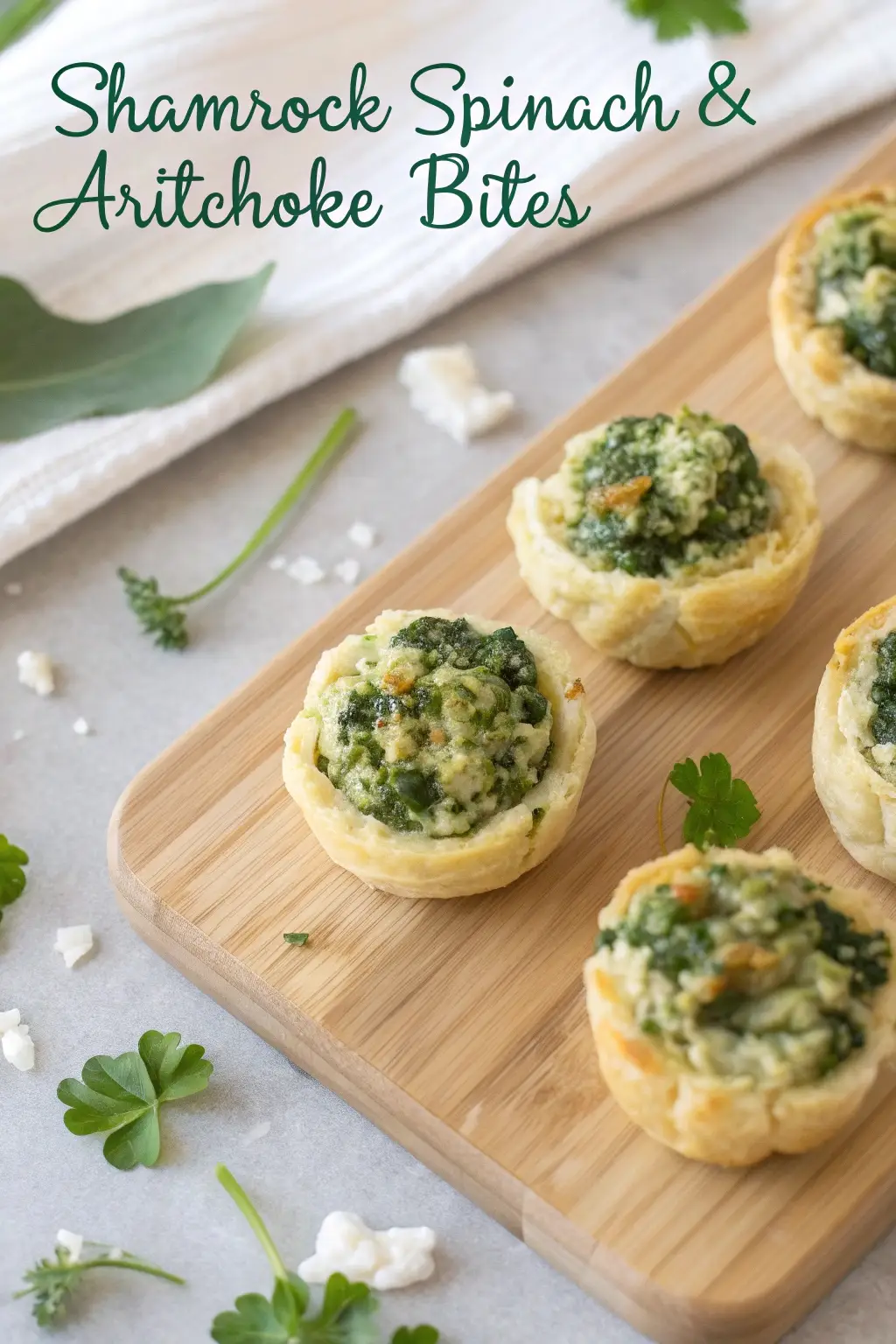 Shamrock Spinach & Artichoke Bites