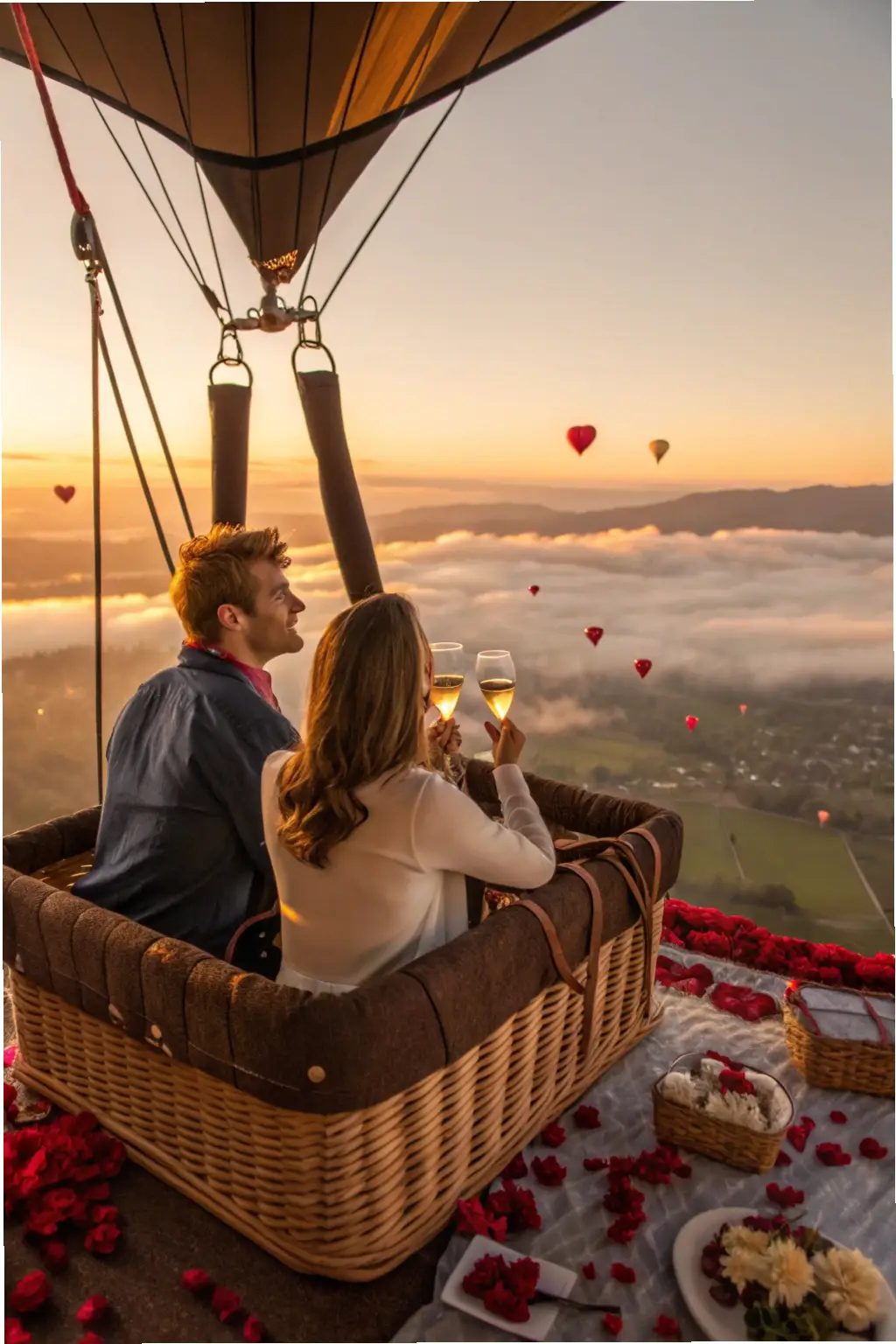 Soaring Romance: A Hot Air Balloon Adventure