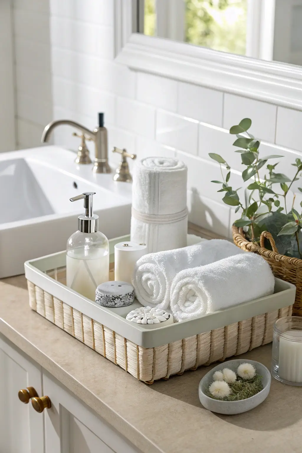 Spa-Inspired Countertop Organizer