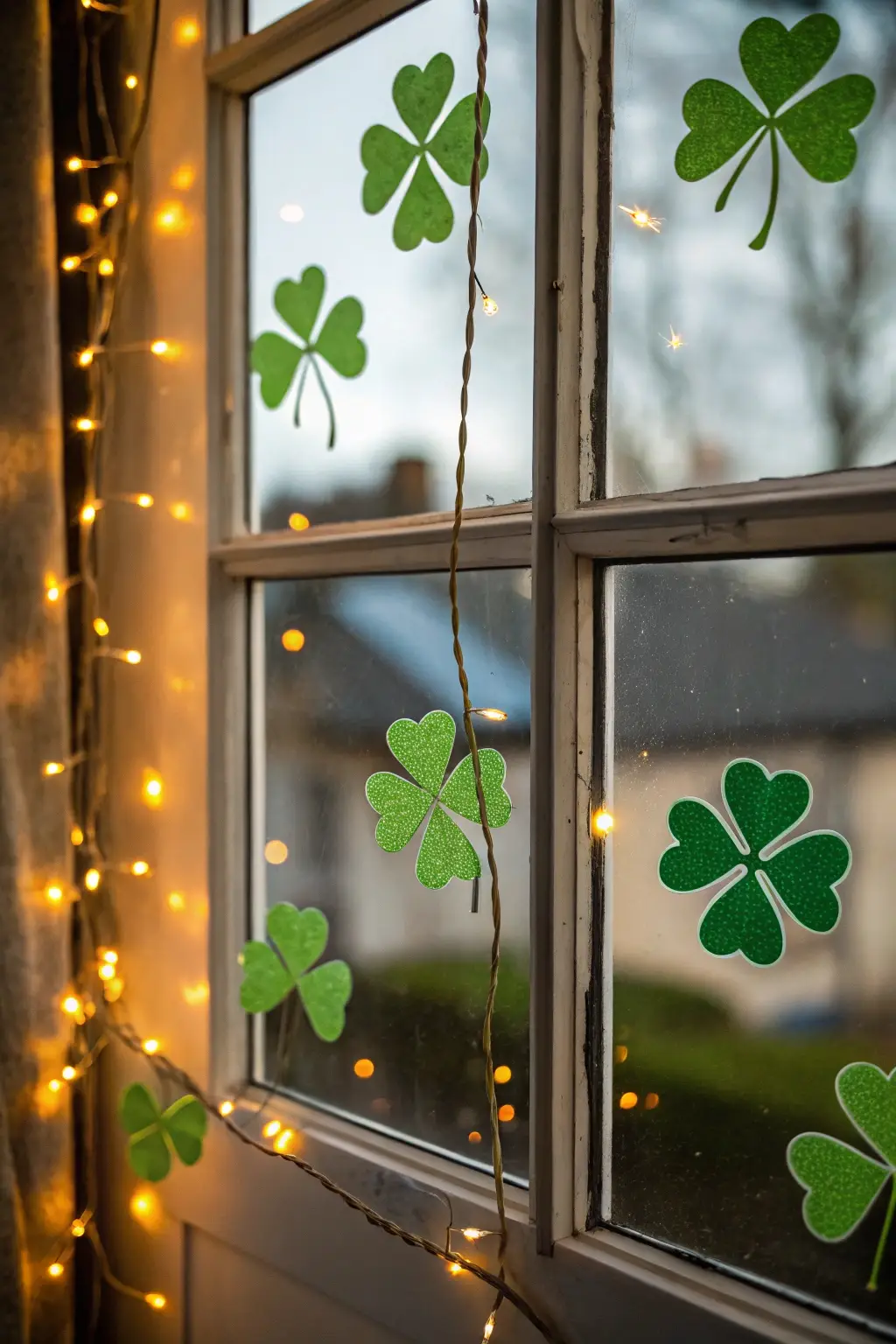 Sparkling Shamrock Window Display