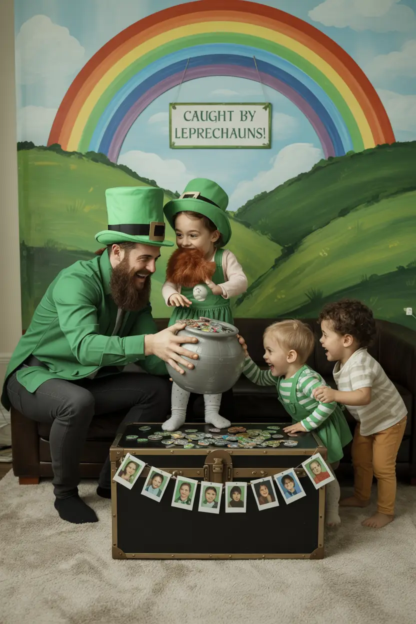 Staging a Leprechaun Scene for Photos
