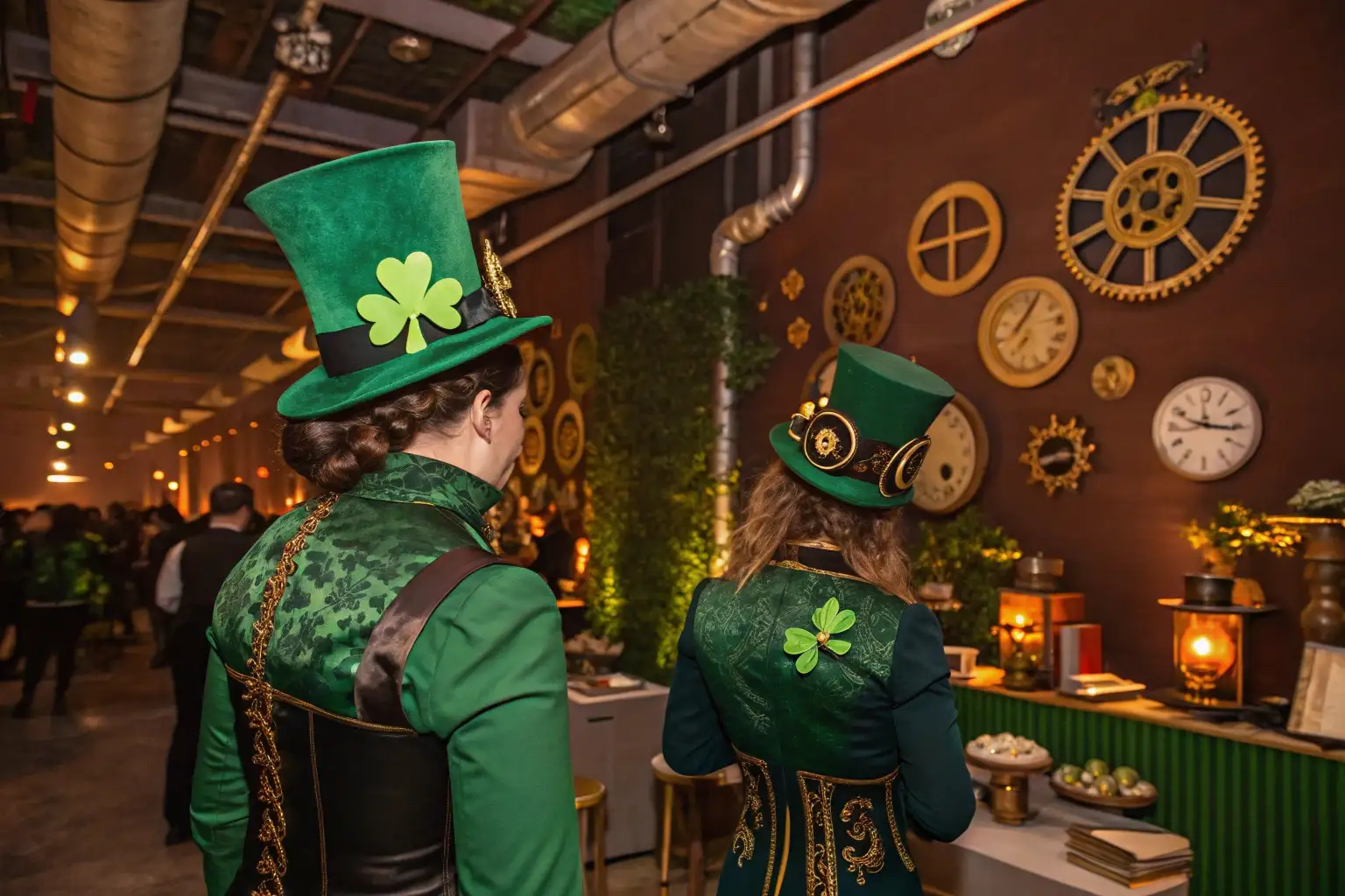 Steampunk Shamrocks and Gears