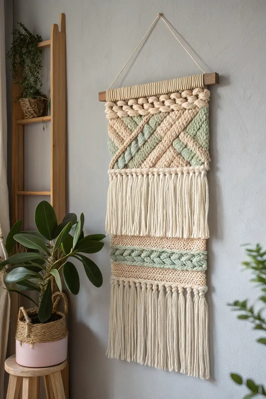 Textured Boho Wall Hanging