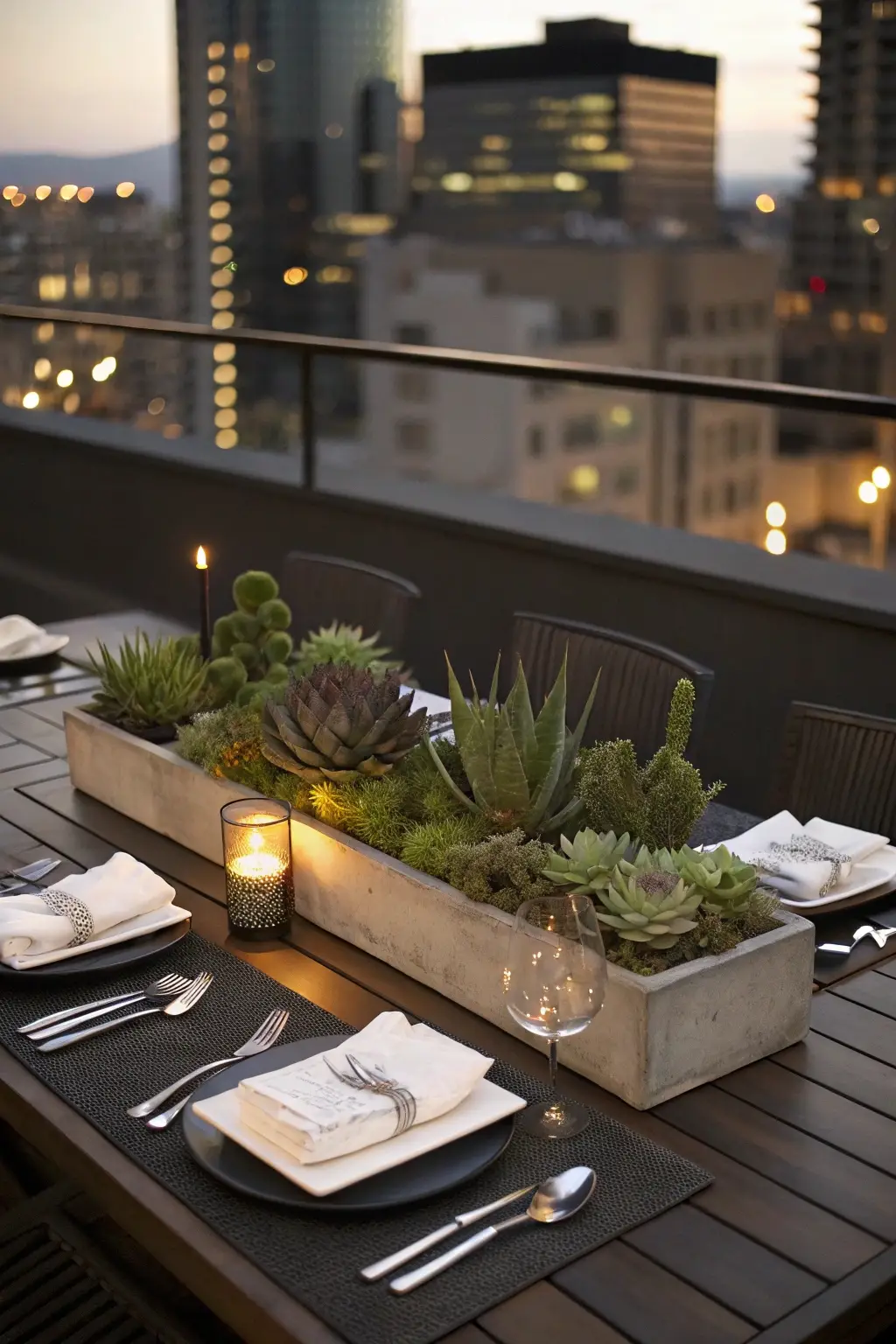 Urban Succulent Sunset