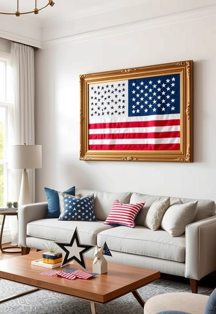 14 Creative Ways to Display American Flags This Memorial Day (You'll Love #6!) - 4. Frame the Flag