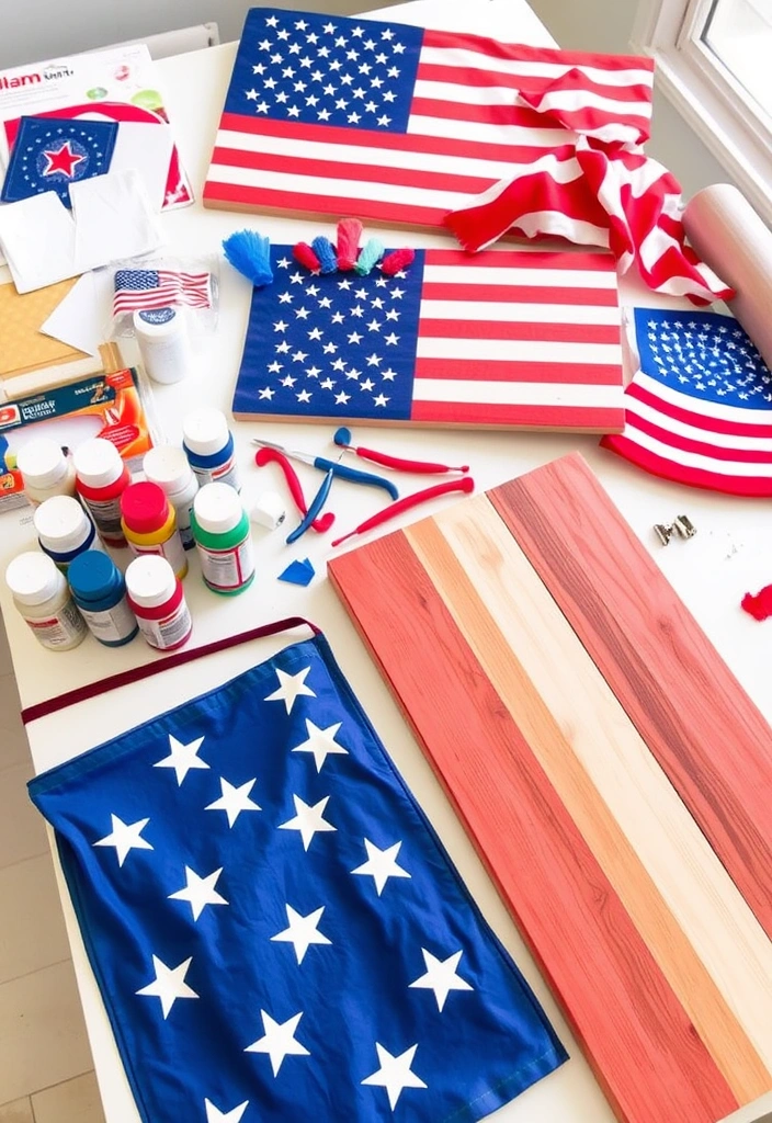 14 Creative Ways to Display American Flags This Memorial Day (You'll Love #6!) - 9. DIY Flag Projects