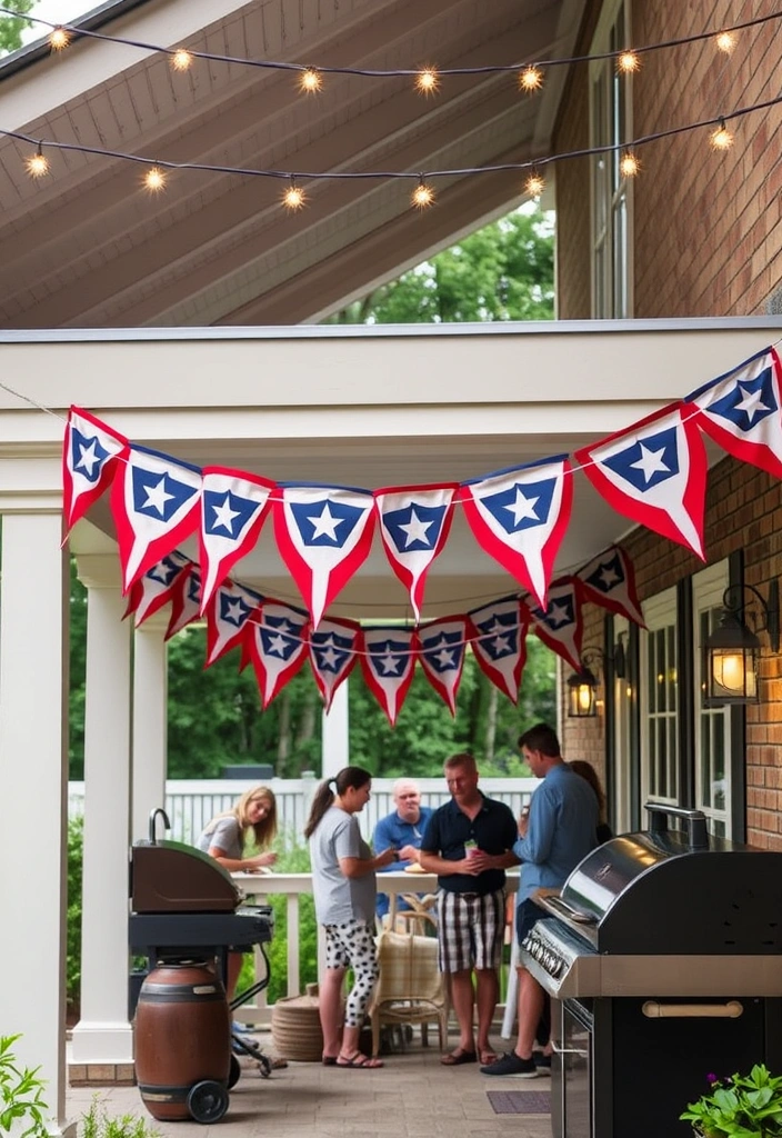 15 Festive Memorial Day BBQ Decoration Ideas to Wow Your Friends (Especially #8!) - 3. Star-Spangled Bunting