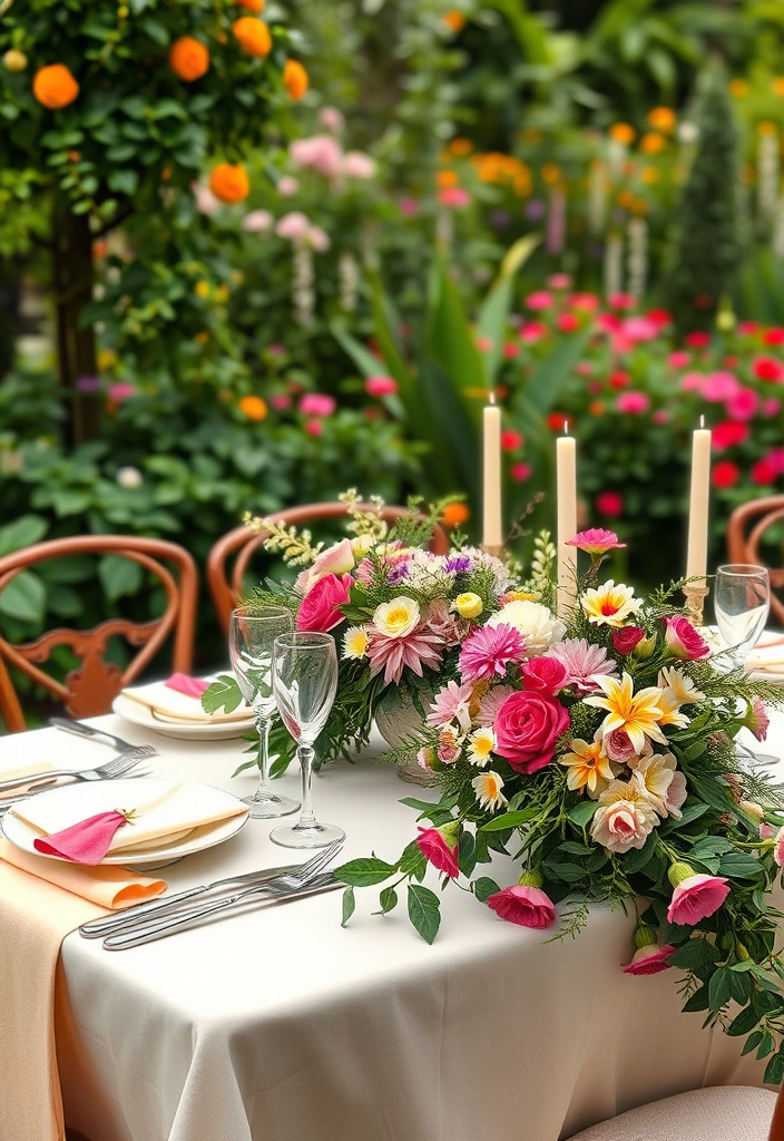 15 Gorgeous Memorial Day Table Decor Ideas That Will Wow Your Guests! - 5. Garden Party Elegance