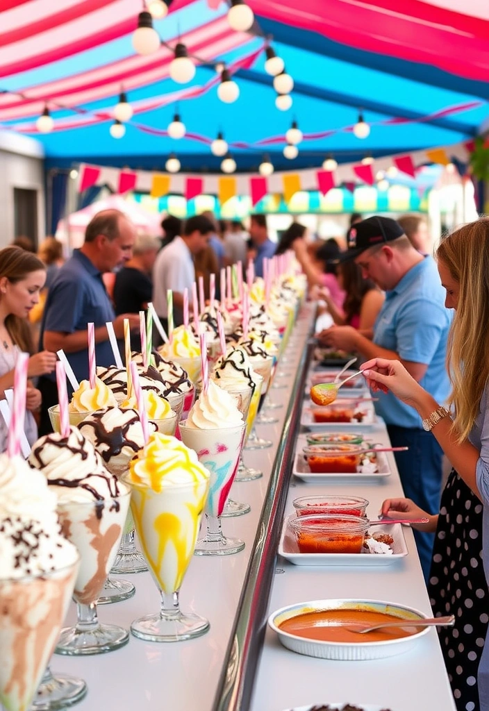 20 Memorial Day Party Ideas That'll Make Your BBQ the Talk of the Town! - 19. Themed Ice Cream Sundae Bar