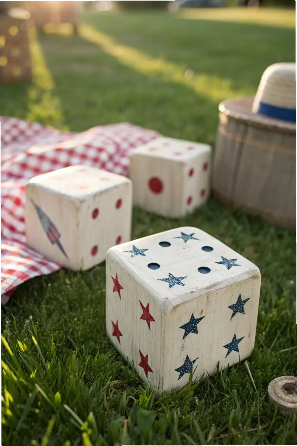 Americana Lawn Dice Set