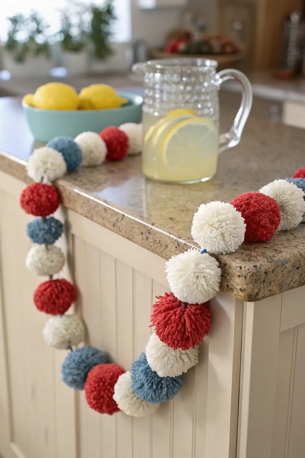 Cheerful Pom-Pom Garland Accent