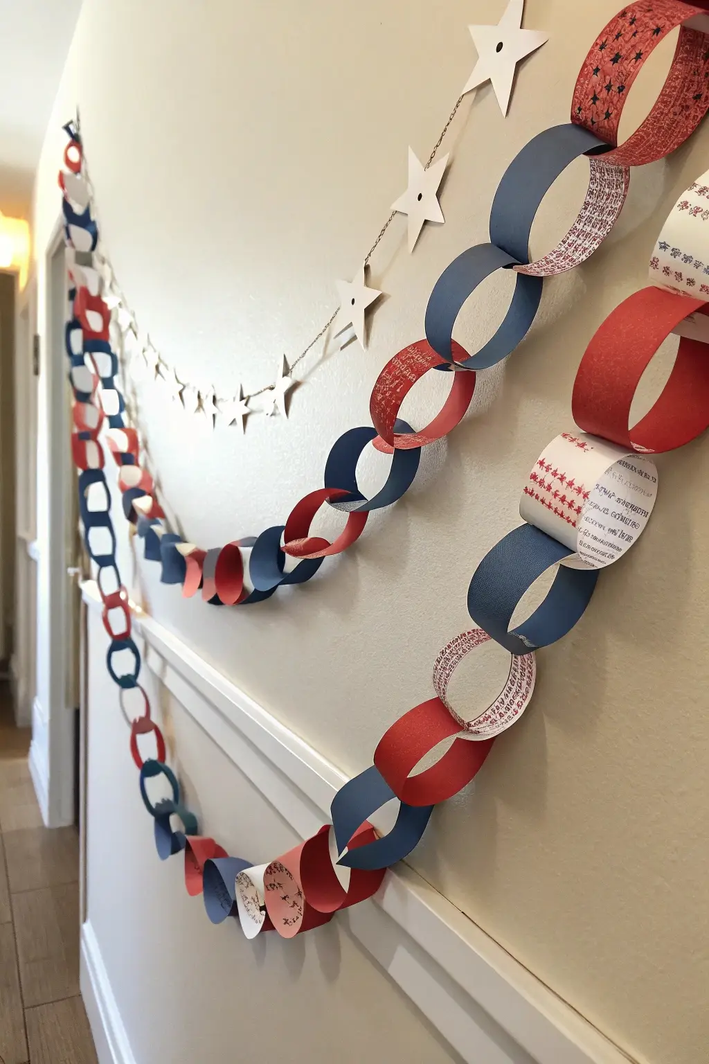 Classic Patriotic Paper Chains