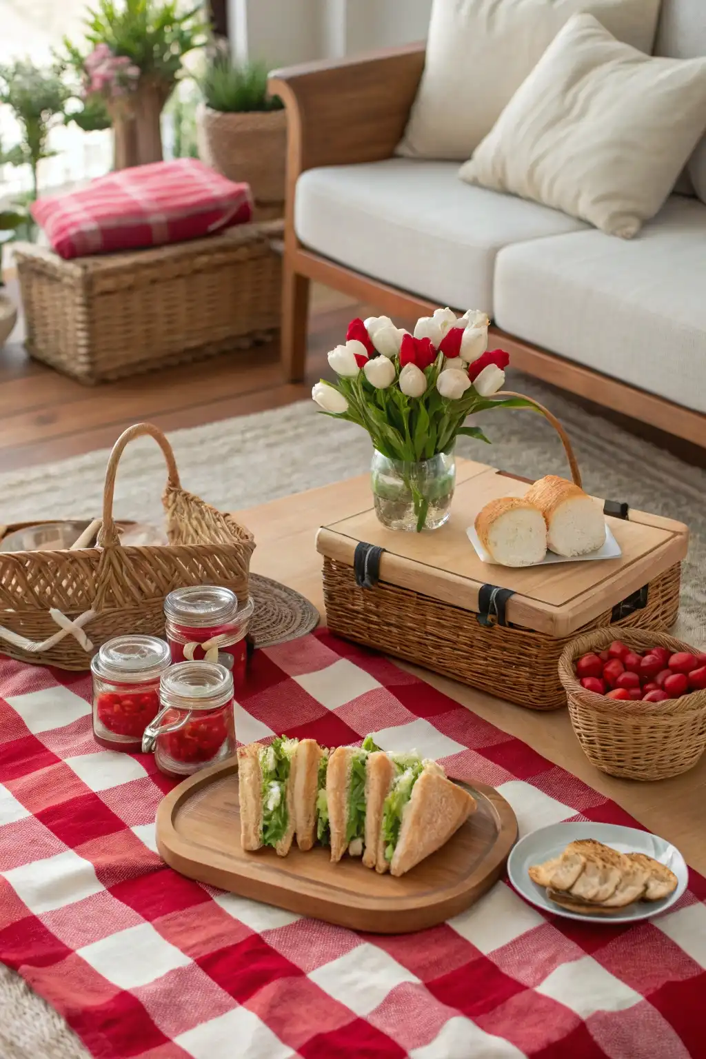 Cozy Indoor Picnic for Memorial Day