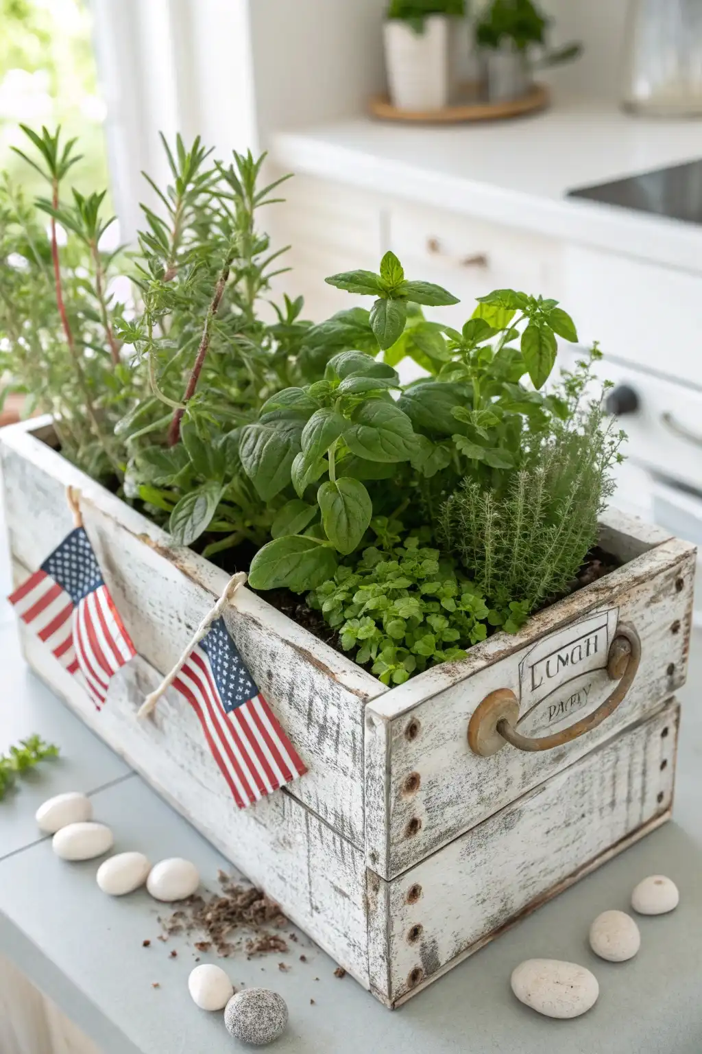 Herb Garden Wooden Box