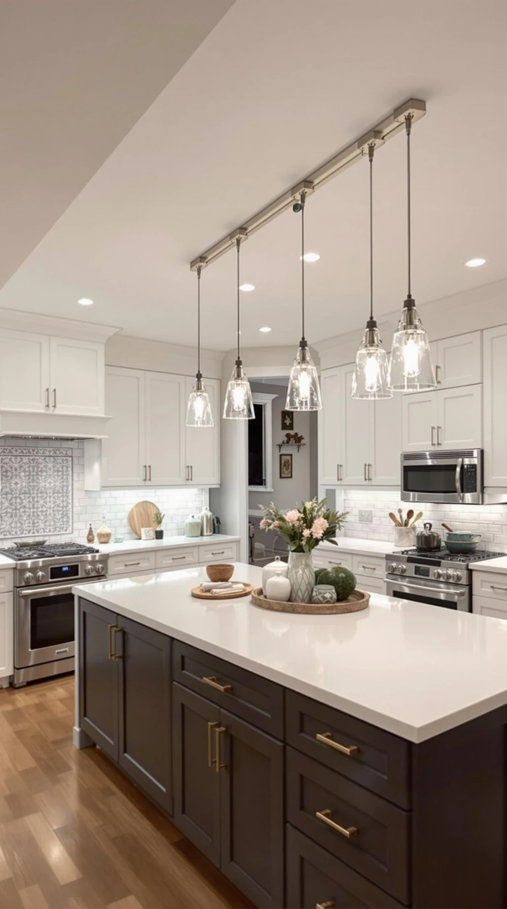 Kitchen Track Lighting Over Island