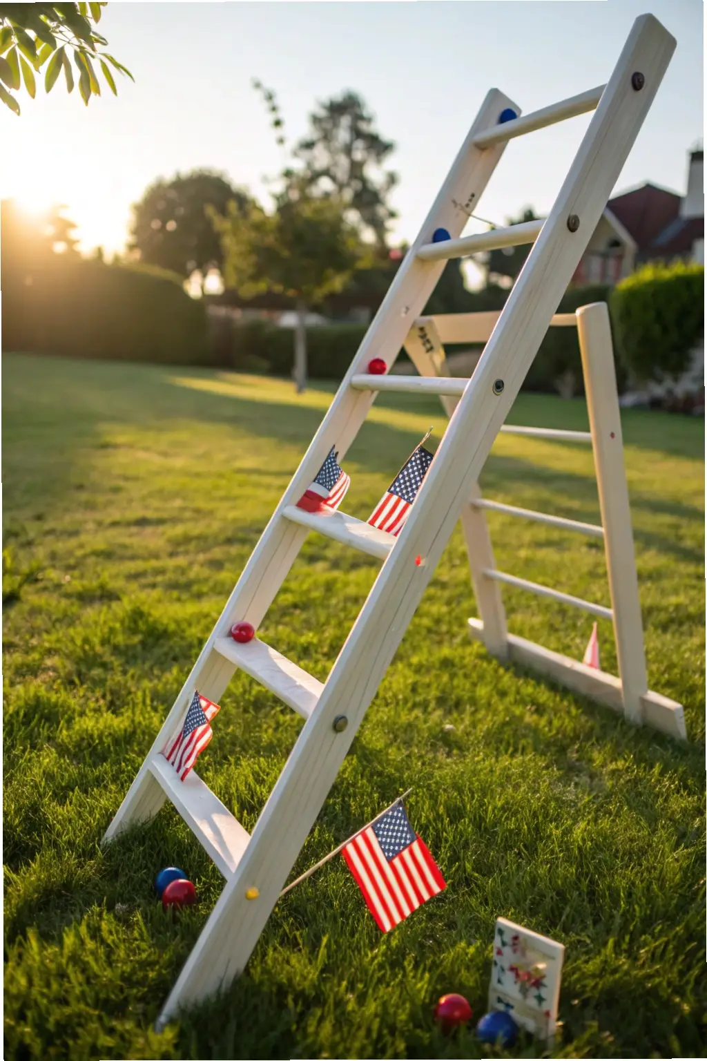 Ladder Toss with Patriotic Flair