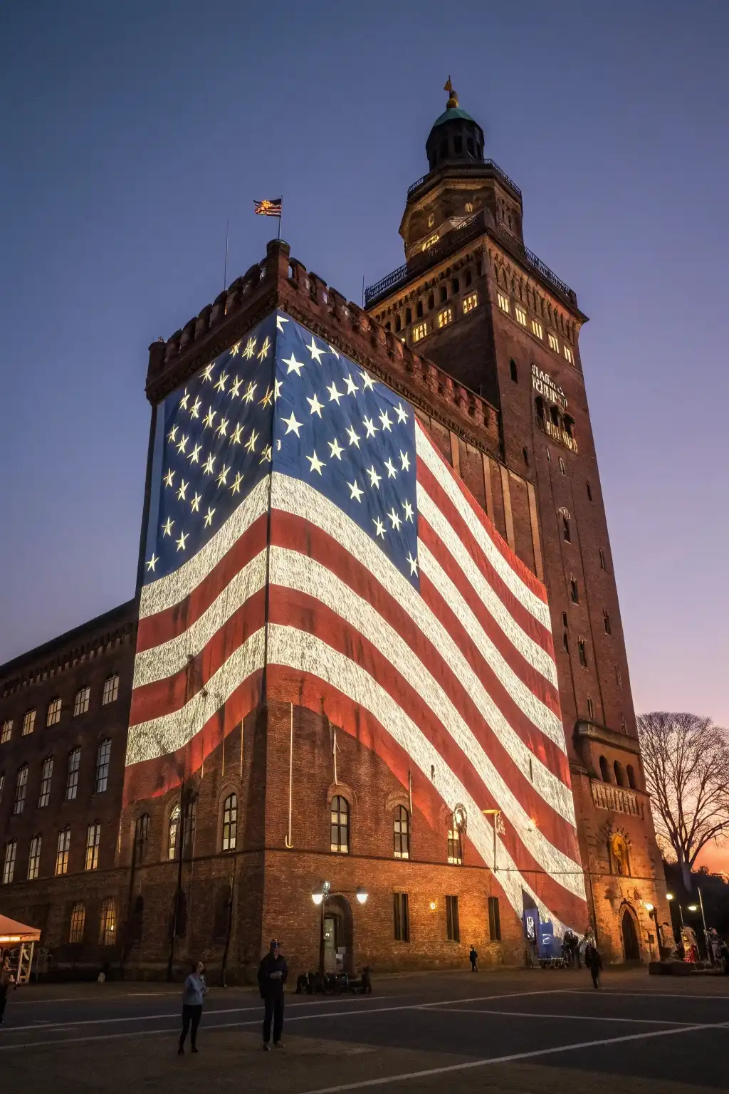 Monumental Flag Projection