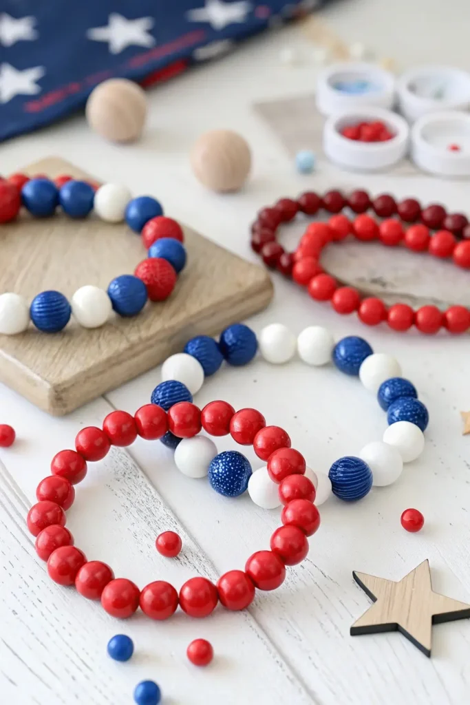 Patriotic Beaded Bracelets
