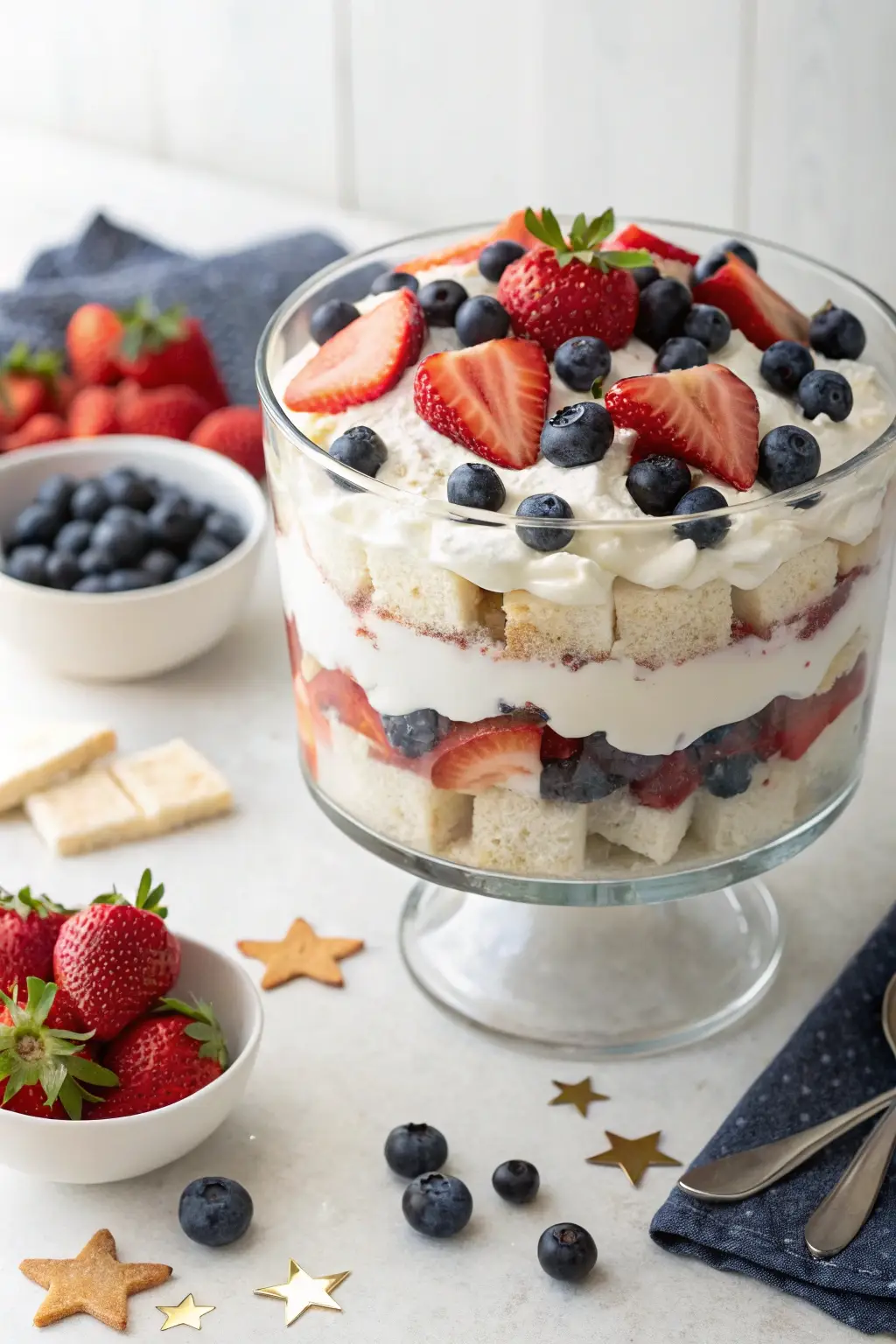 Patriotic Berry Trifle Delight
