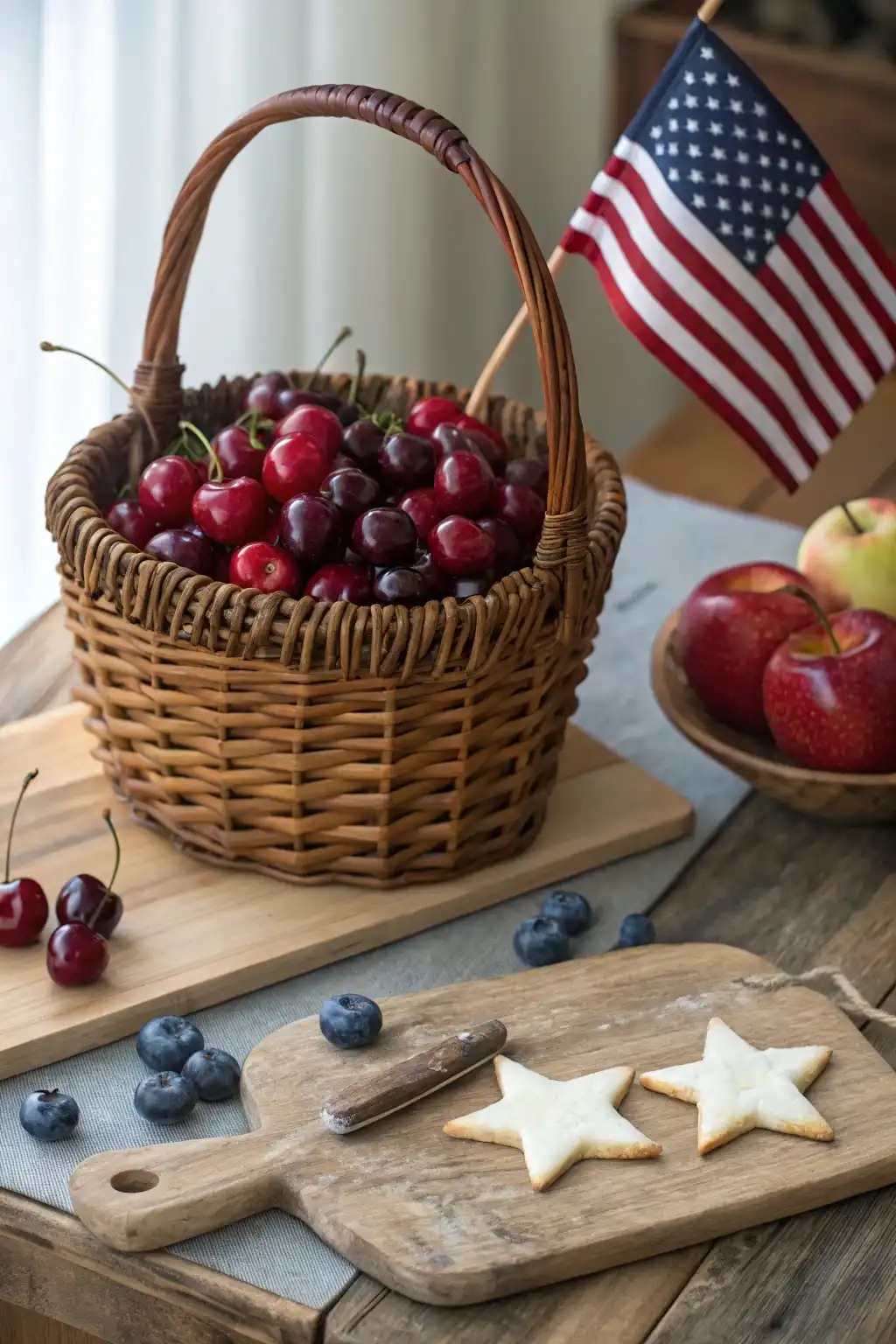 Patriotic Fruit Basket & Treats