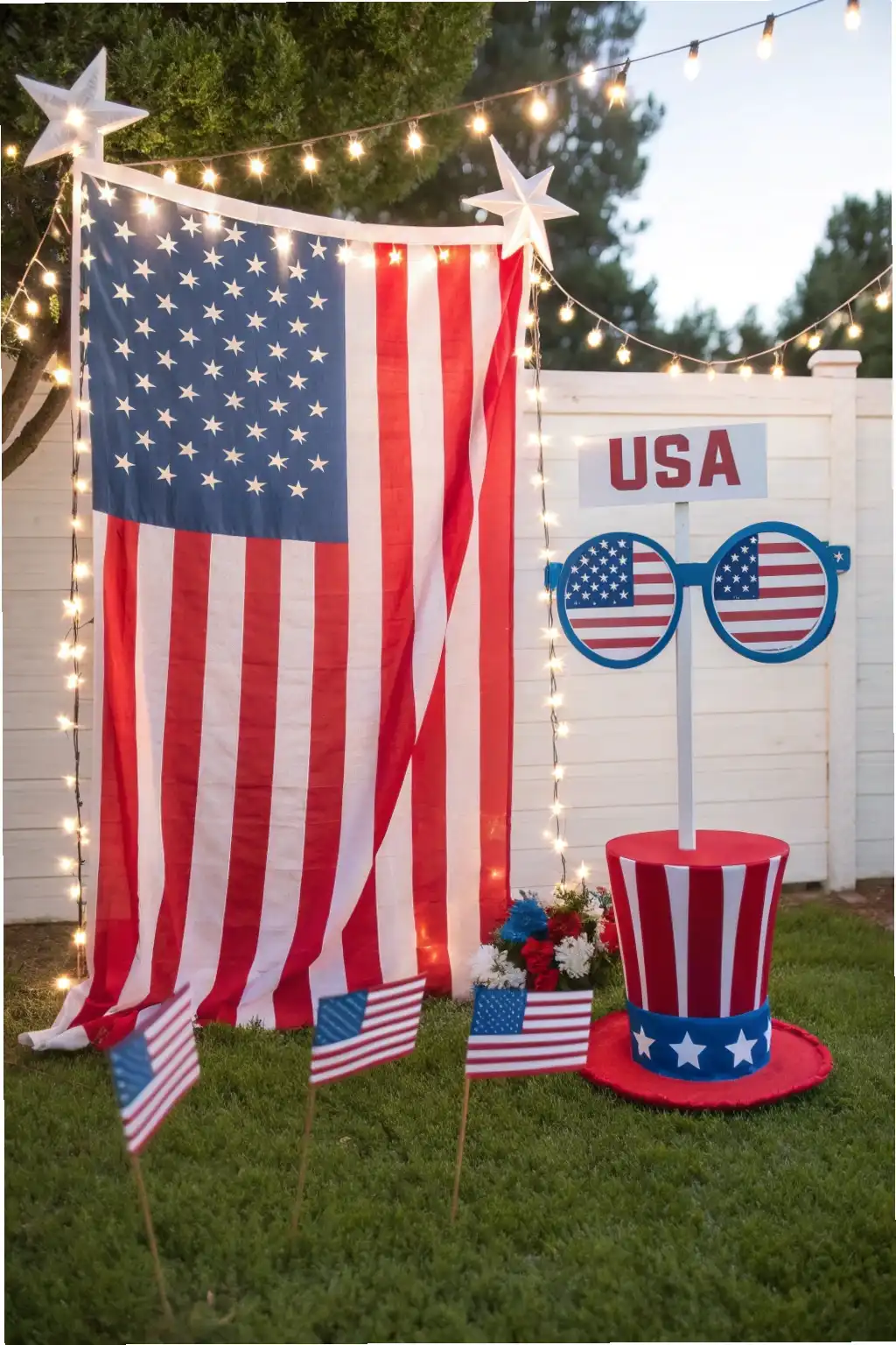 Patriotic Photo Booth Backdrop