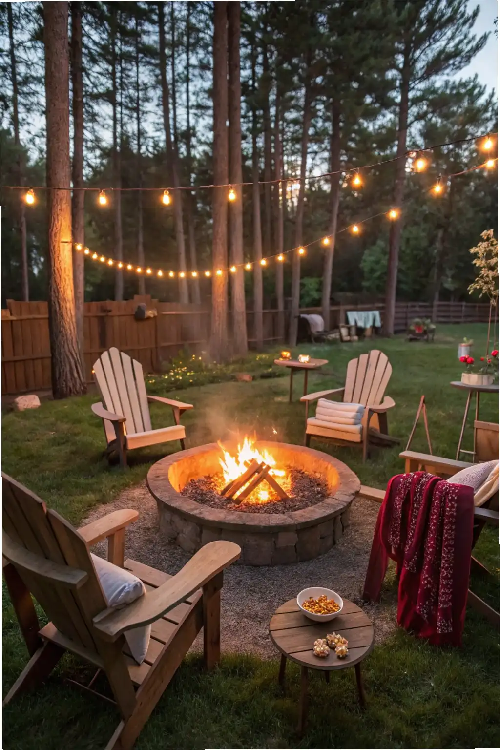 Relaxing Bonfire Gathering