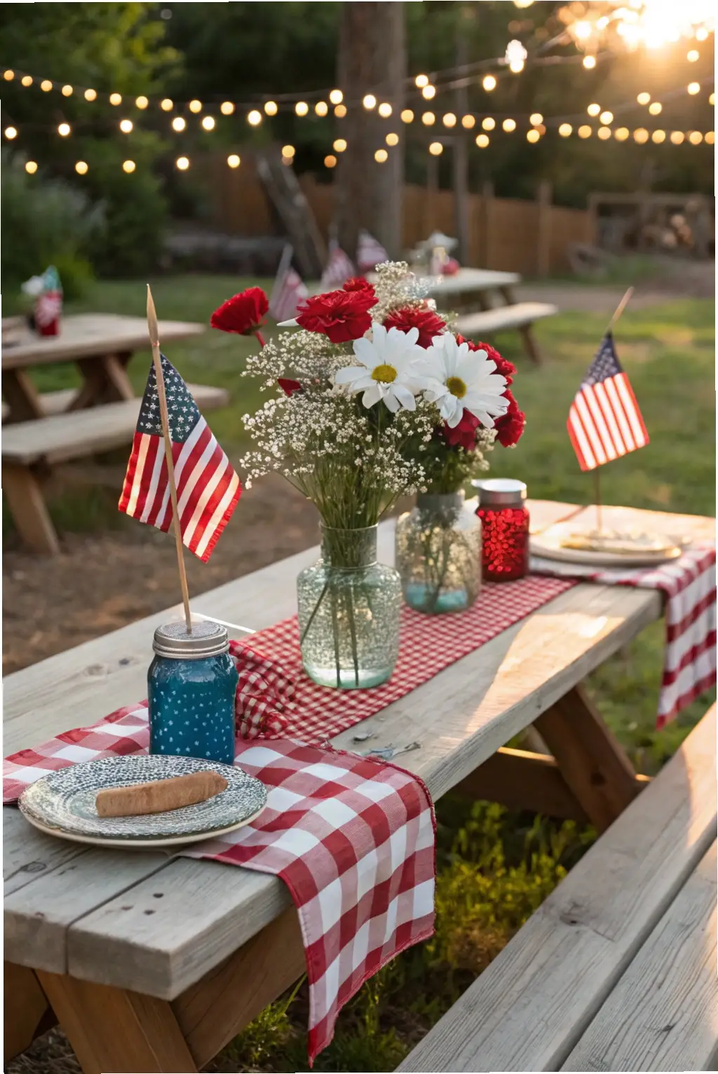 Rustic Patriotic Tablescape
