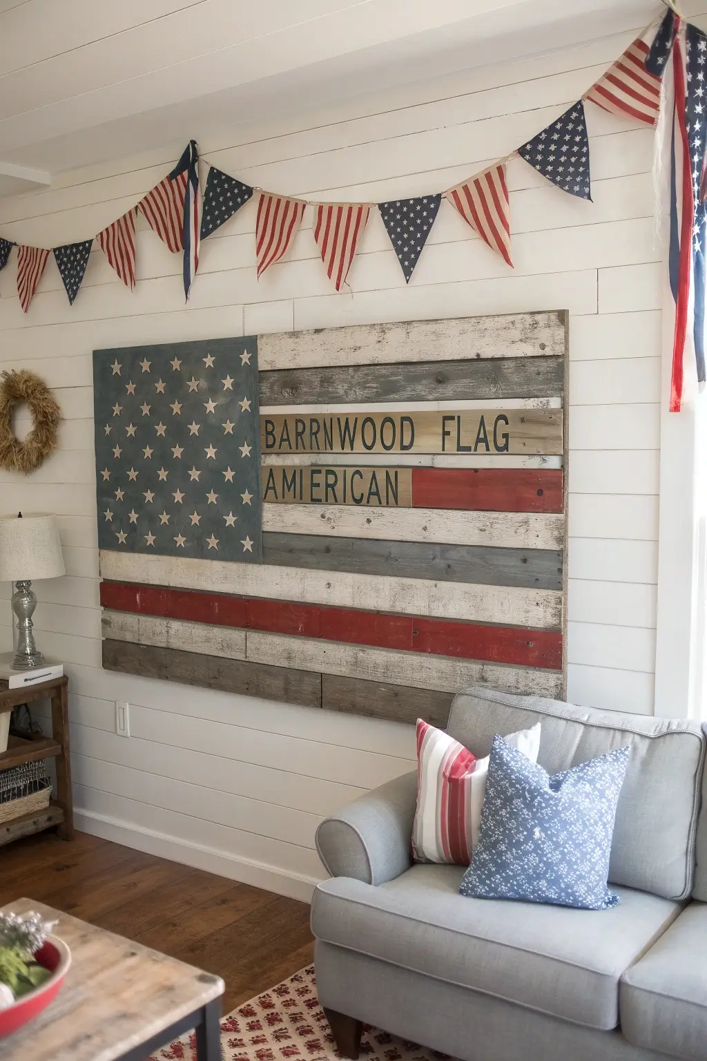 Rustic Reclaimed Flag Art