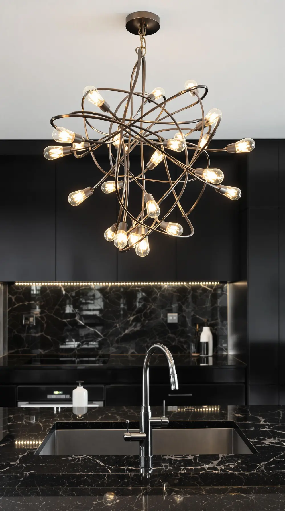 Sculptural Modern Chandelier