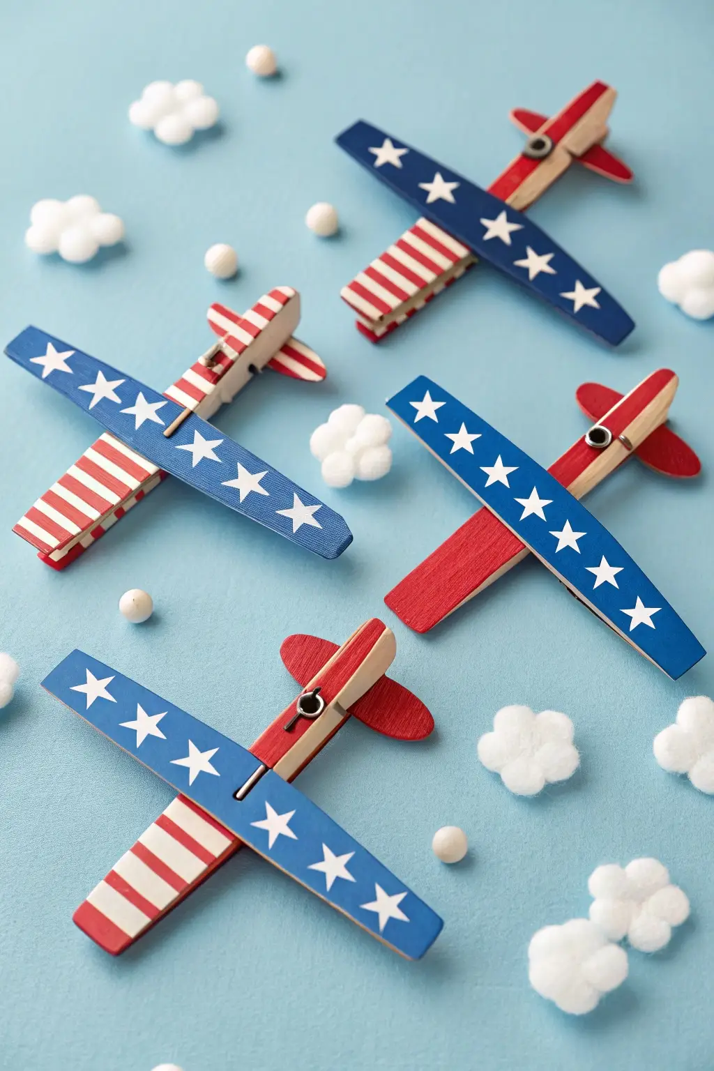 Soaring Patriotic Airplanes