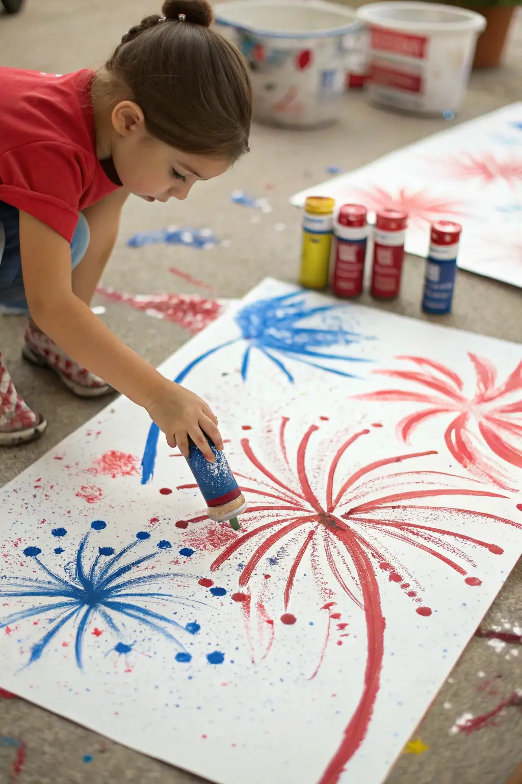 Stamped Firework Art