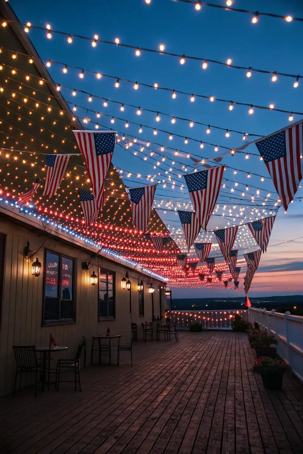 Star-Spangled Light Canopy