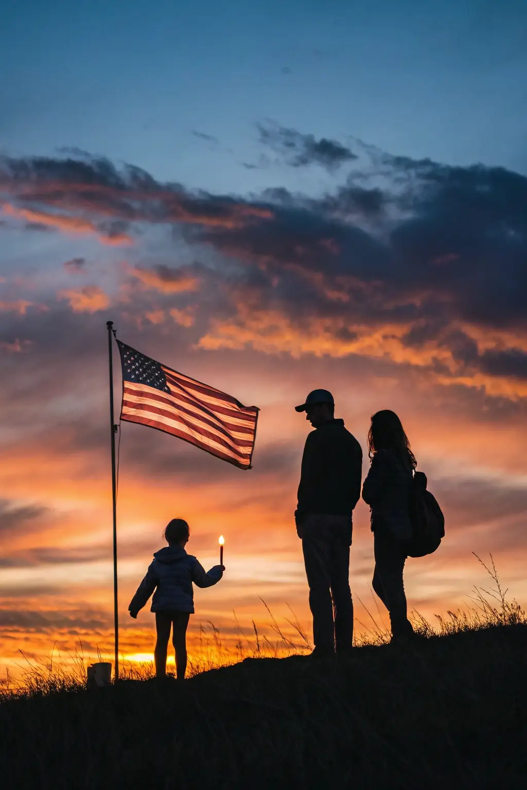 Sunset Vigil: A Family's Quiet Remembrance