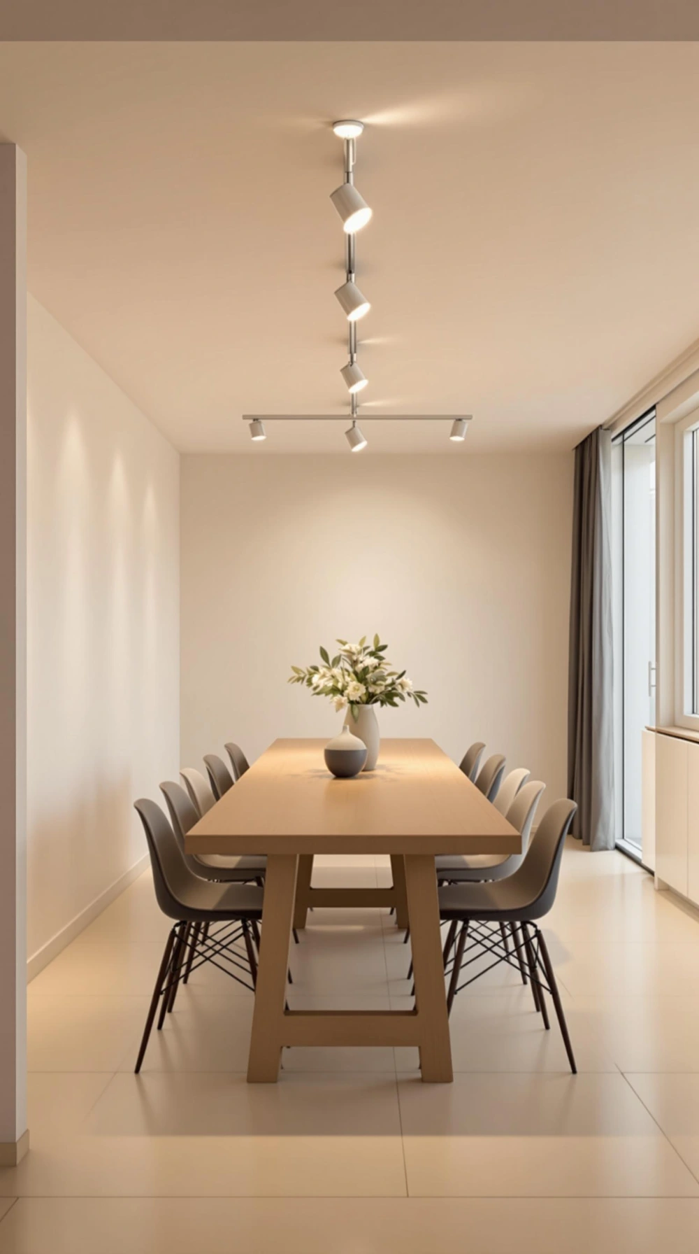 Track Lighting in the Dining Room