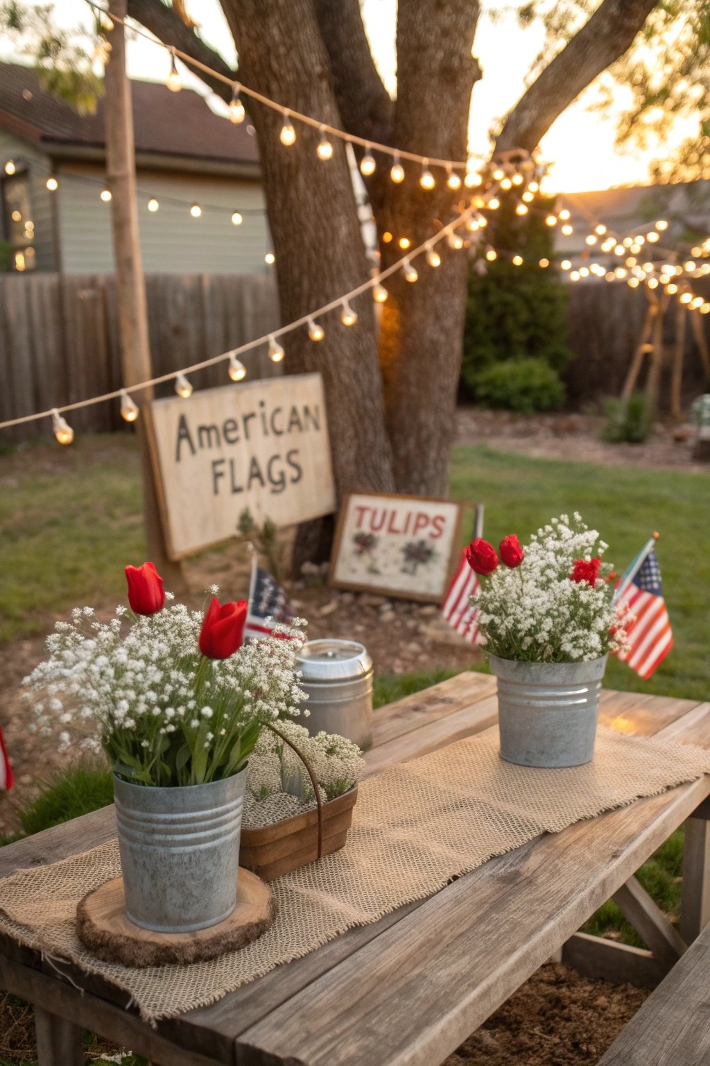 Galvanized Bucket Floral Displays