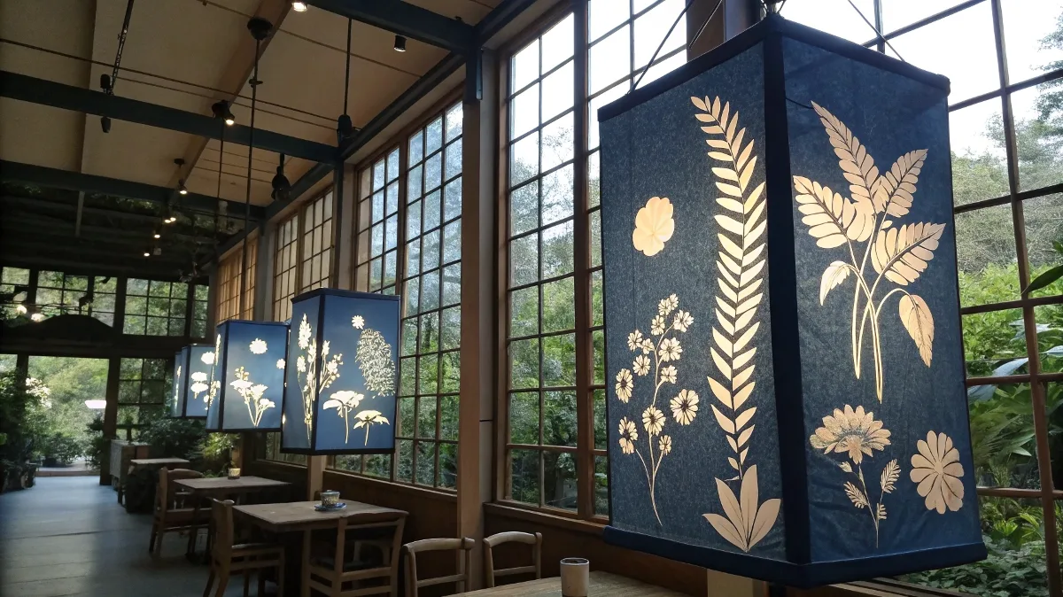 Botanical Cyanotype Lanterns