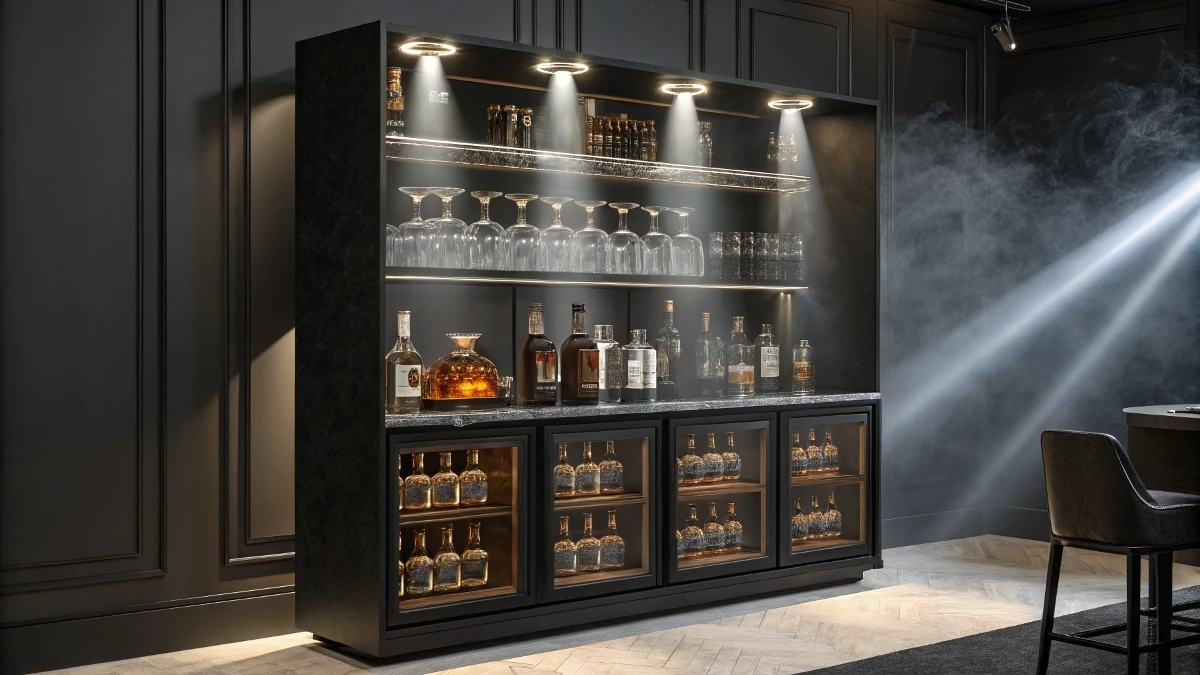 Bottle Display Spotlight System