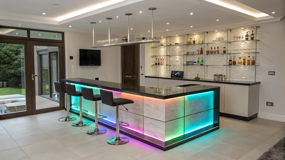 Color-Changing LED Bar Front