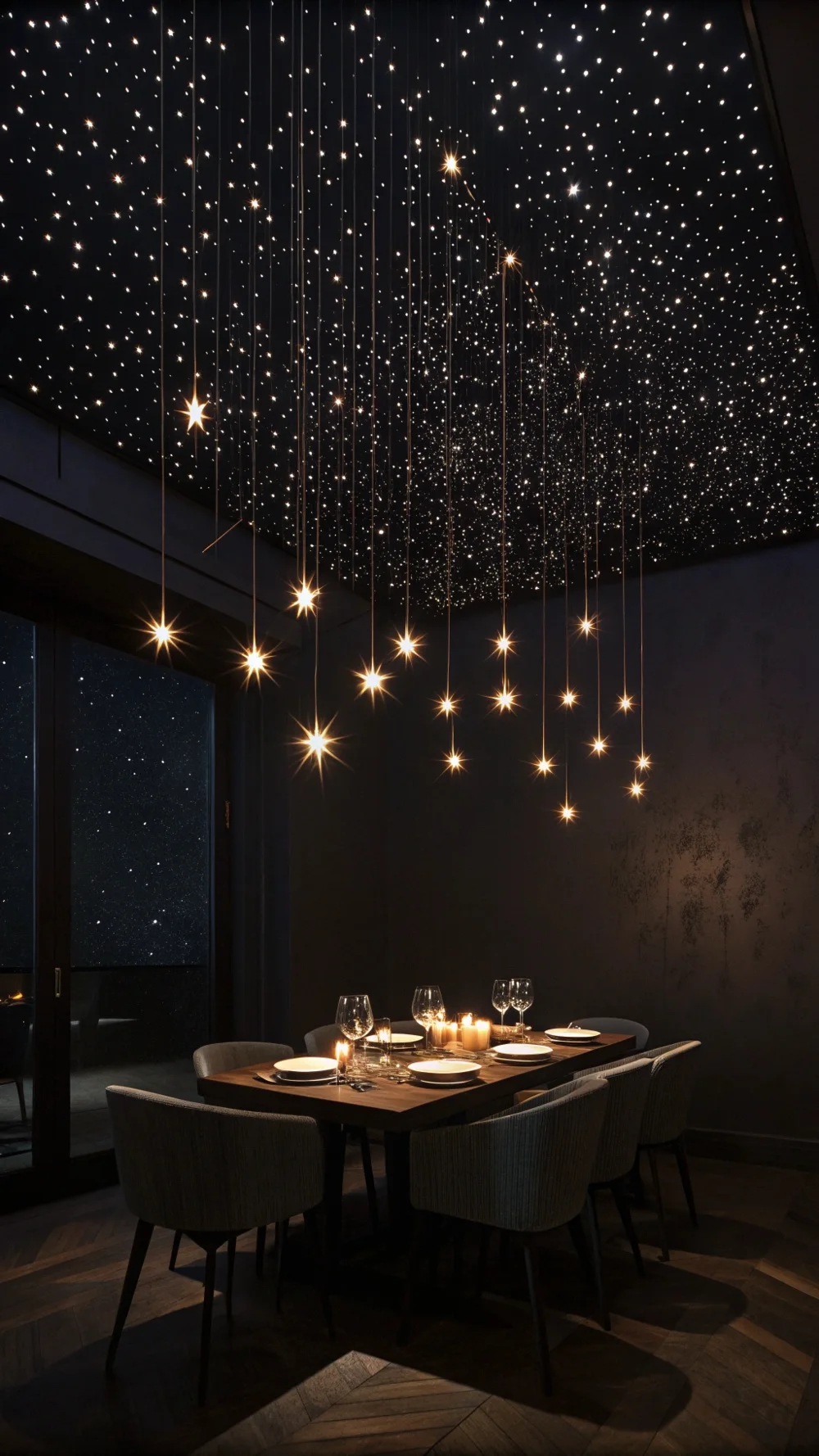 Constellation Fiber Optic Pendants