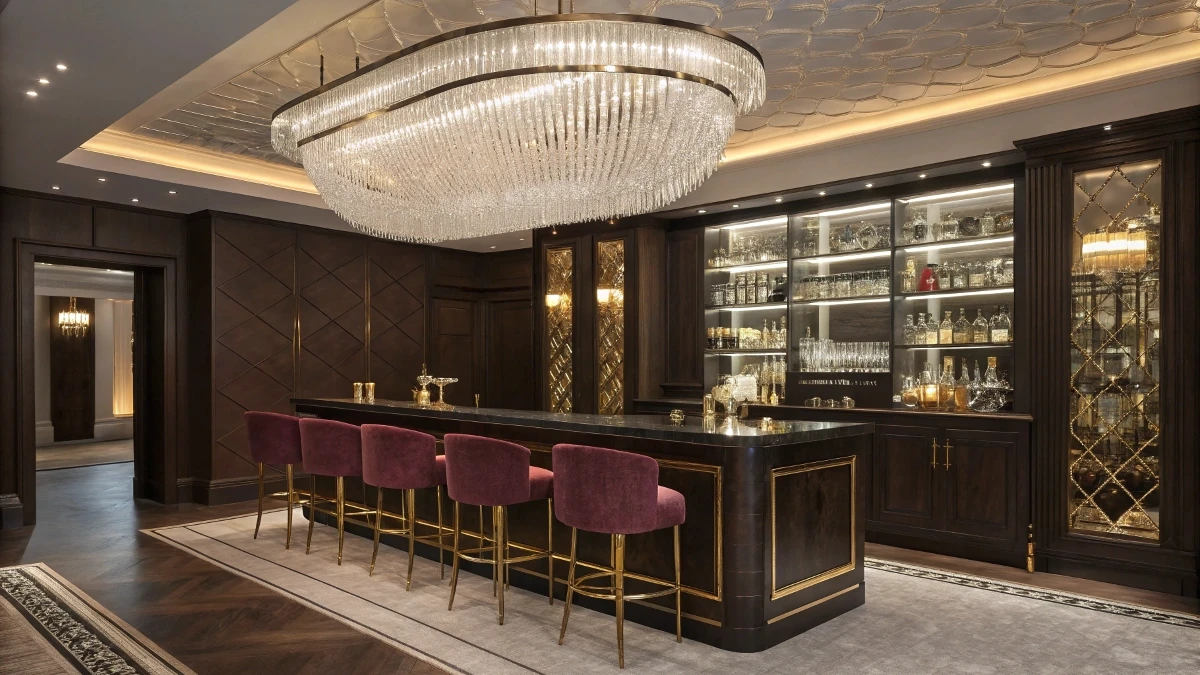Crystal Chandelier Statement