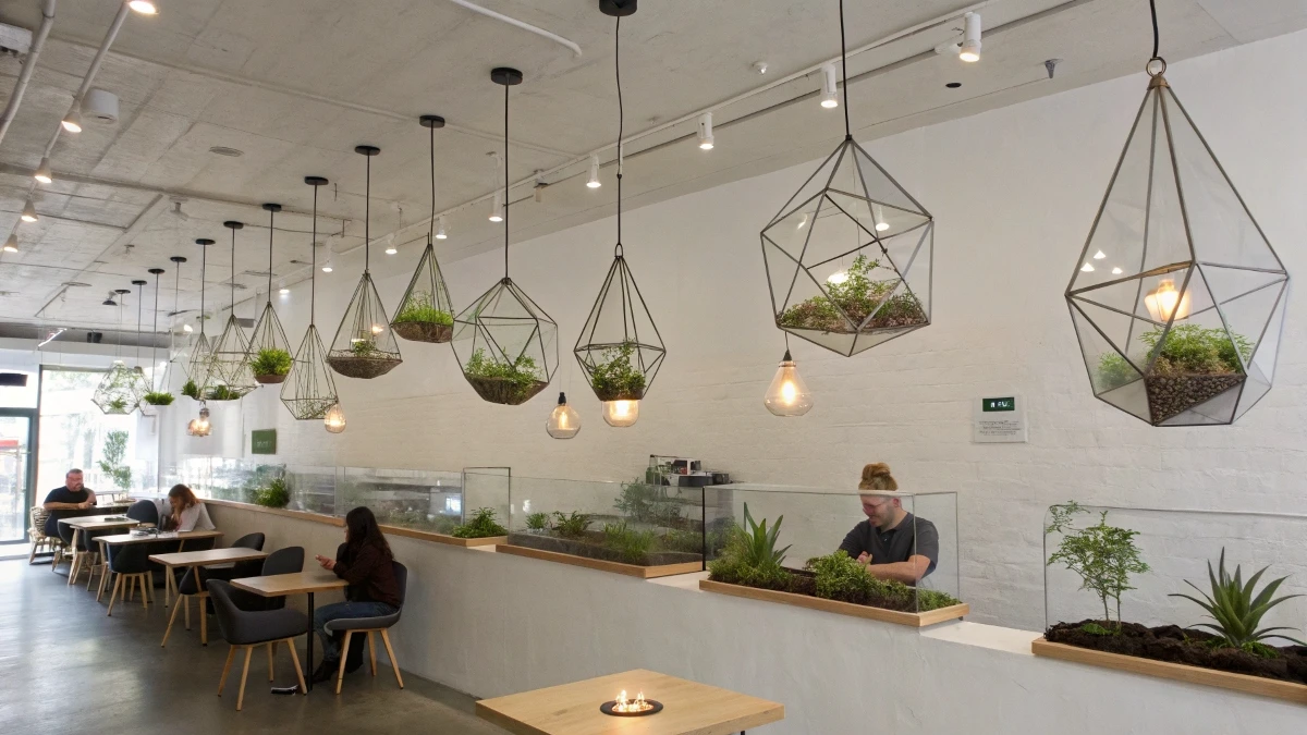 Floating Terrarium Luminaires