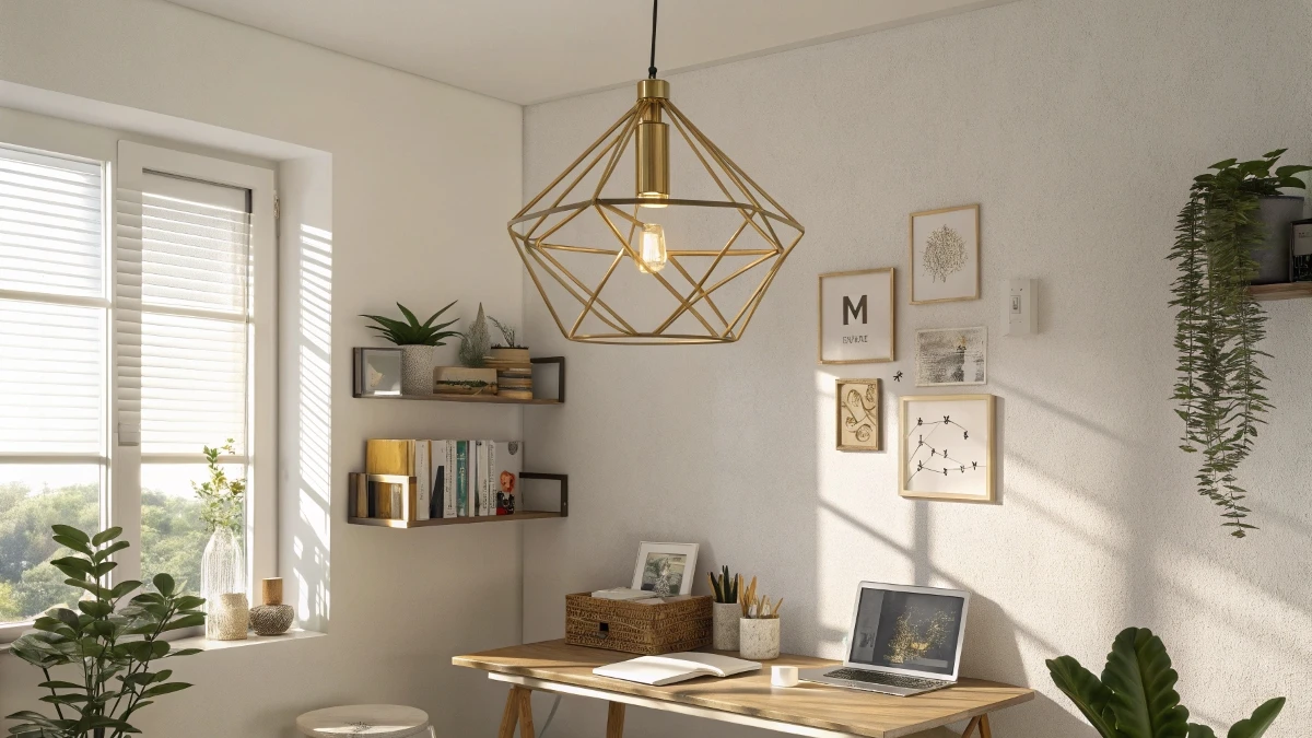 Geometric Metal Pendant Light