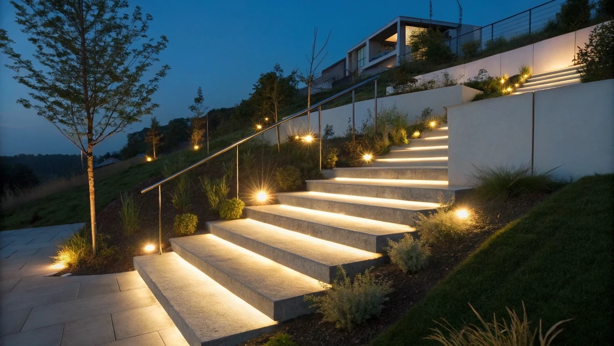 Glowing Garden Steps