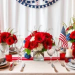 How to Create Stunning Red, White, and Blue Table Settings for Memorial Day