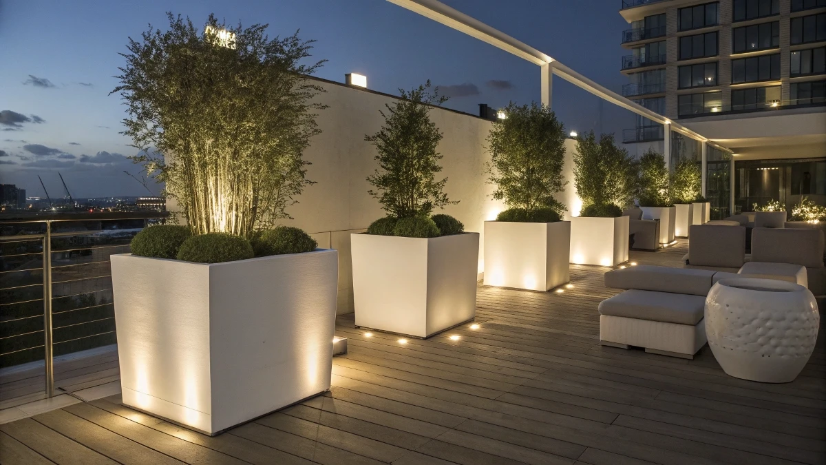 Illuminated Planters