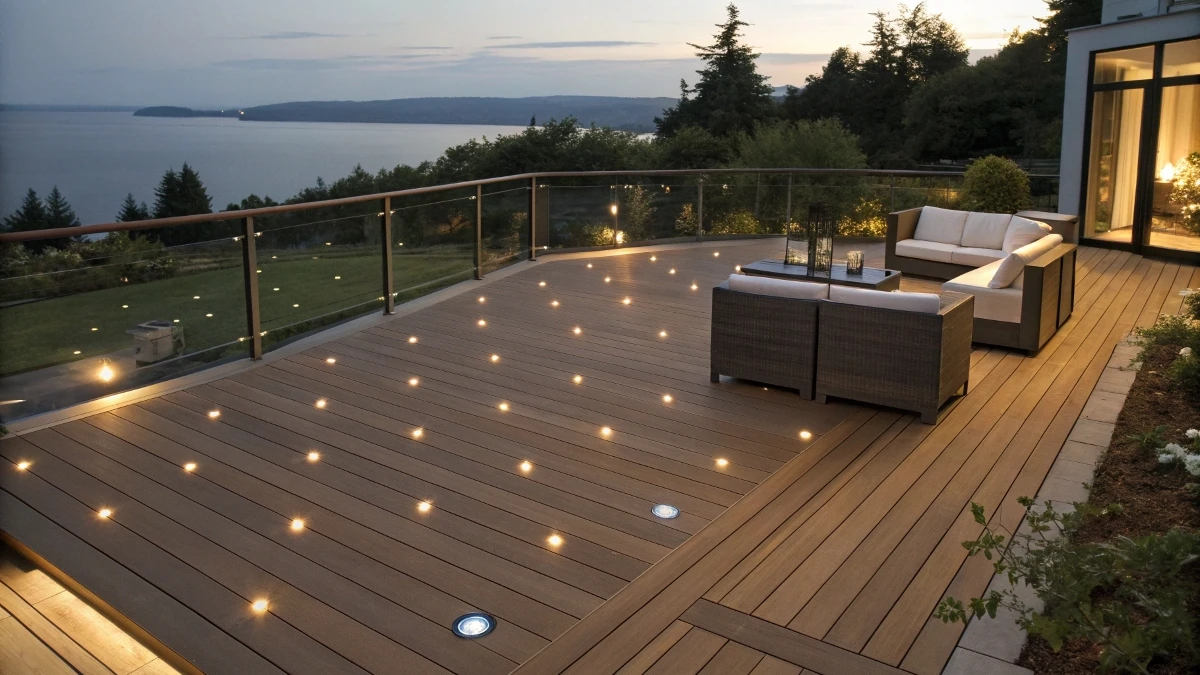 Inset Deck Floor Lighting